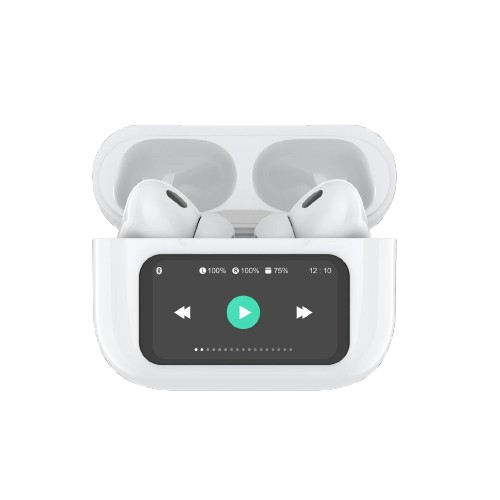 A9 Pro Display Wireless Earbuds(Whtie Edition) ANC/ENC